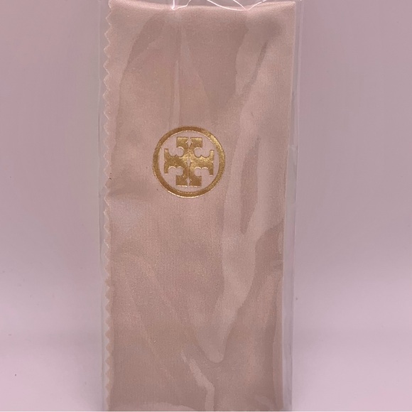 New Tory Burch Authentic Orange Eyewear Case and Cleaning Cloth Stylish - Picture 6 of 8